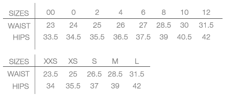 Graver Size Chart